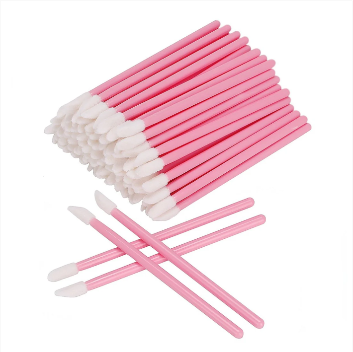 50pc Multi-Use Beauty Wand Set - Hygienic Unscented Lip & Eye Brushes For All Skin Types, Travel-Friendly