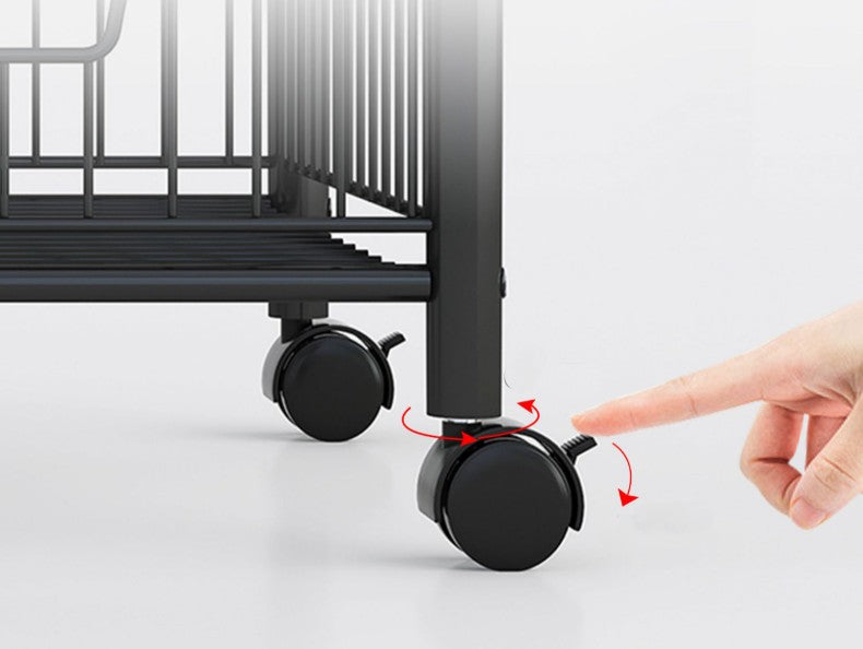 Floor standing cosmetic organizer, multifunctional storage cabinet with drawers on wheels.