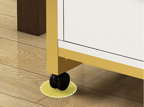 1pc Floor Makeup Organizer Storage Cart, Make Up Organizers With Drawers, Vanity Cosmetics Display Cases Holder For Skincare Nail Polish Perfume, Bathroom Organizer Shelf With Wheels