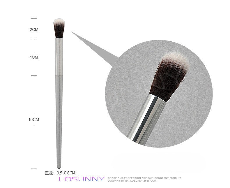 Professional Blending Brush, Champagne Golden, Small Round Head For Detailed Eyeshadow Blending, Premium Makeup Tool