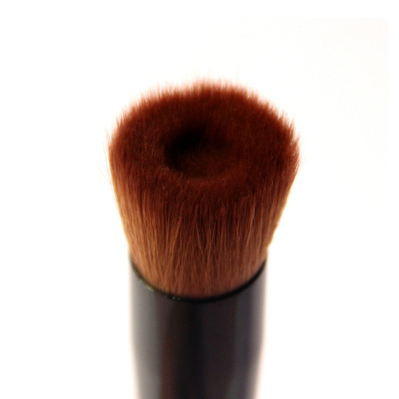 Versatile Flat Top Foundation Brush - Perfect for Liquid, Cream & Powder Makeup Application - Ideal for Blending, Stippling & Concealing - Nylon Bristles, Wooden Handle, Fragrance-Free