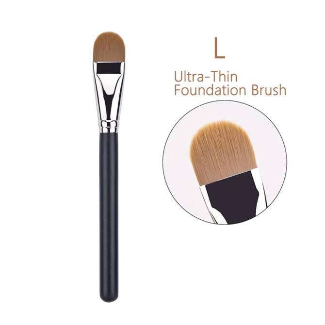 4pcs Soft Nylon Bristle Concealer Brush Set, Skin-Friendly Wooden Handle, Ultra-Fine Flat Head for Precision Application, Quick-Loading and Effective Coverage, Unscented Wand for Normal Skin