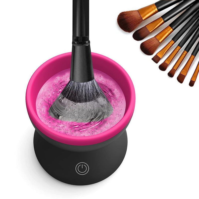 Electric Makeup Brush Cleaner, Automatic Cosmetic Brush Cleaning Device, Quick-Drying, USB Charged, Suitable for Liquid, Cream & Gel Cosmetics, Electric Makeup Brush Dryer, ≤36V Operating Voltage, No Battery Required