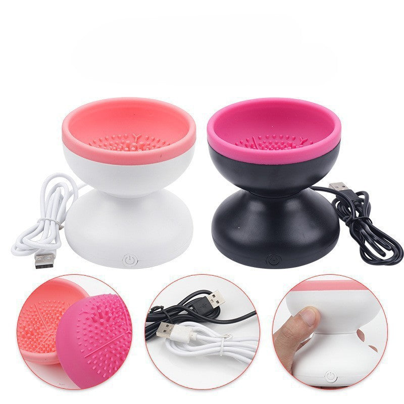 Electric Makeup Brush Cleaner, Automatic Cosmetic Brush Cleaning Device, Quick-Drying, USB Charged, Suitable for Liquid, Cream & Gel Cosmetics, Electric Makeup Brush Dryer, ≤36V Operating Voltage, No Battery Required