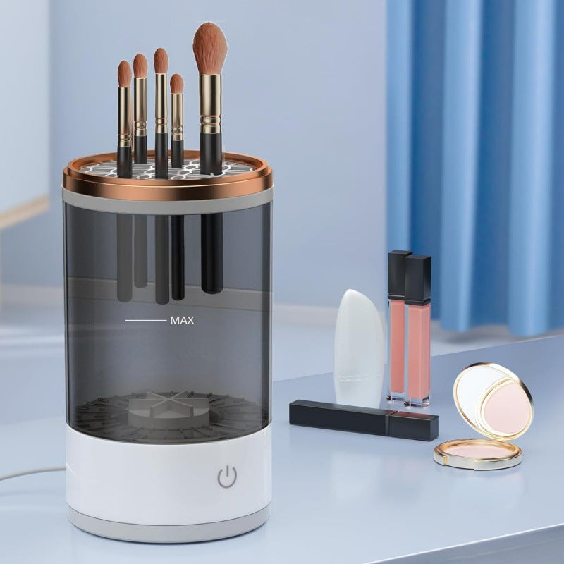 USB Plug Portable Electric Makeup Brush Cleaner, With Rubber Makeup Machine Electric USB Quick Cleaner Cleaning Brush Collar Brush