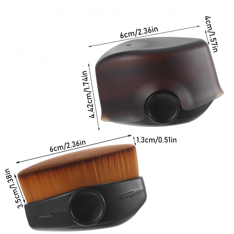 Professional liquid foundation brush, traceless foundation brush, creates a nude makeup effect that is light and does not leave traces, fixed makeup brush combination, meets daily needs