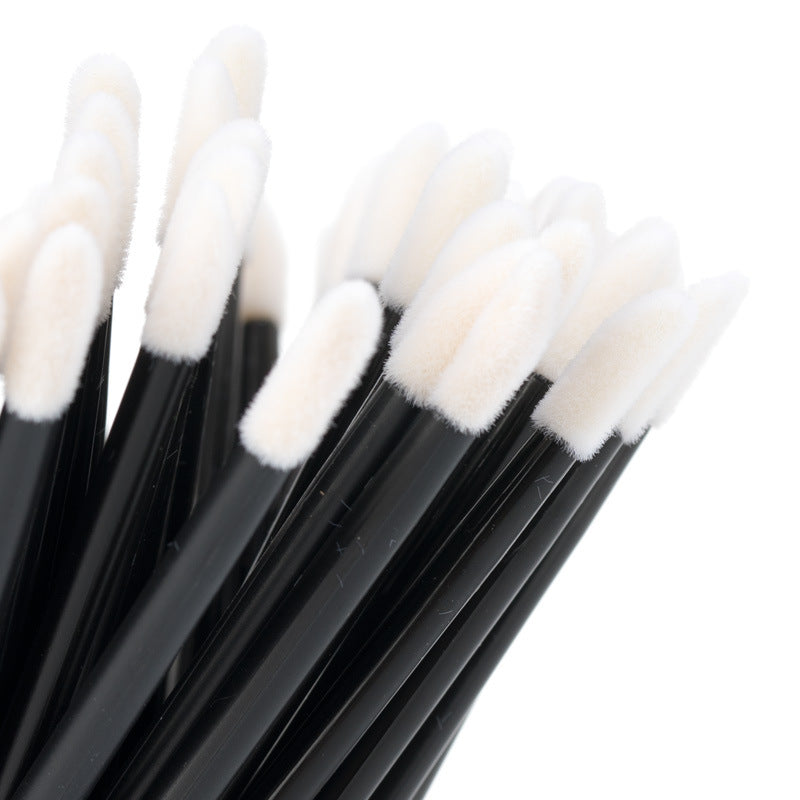 50pc Multi-Use Beauty Wand Set - Hygienic Unscented Lip & Eye Brushes For All Skin Types, Travel-Friendly