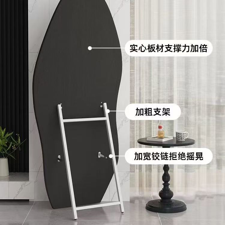 Irregular Mirror Full Length, Oversized Flannel Cloud Floor Mirror With Stand, Full Body Freely Standing Mirror For Bedroom, Living Room, Hanging Or Against The Wall