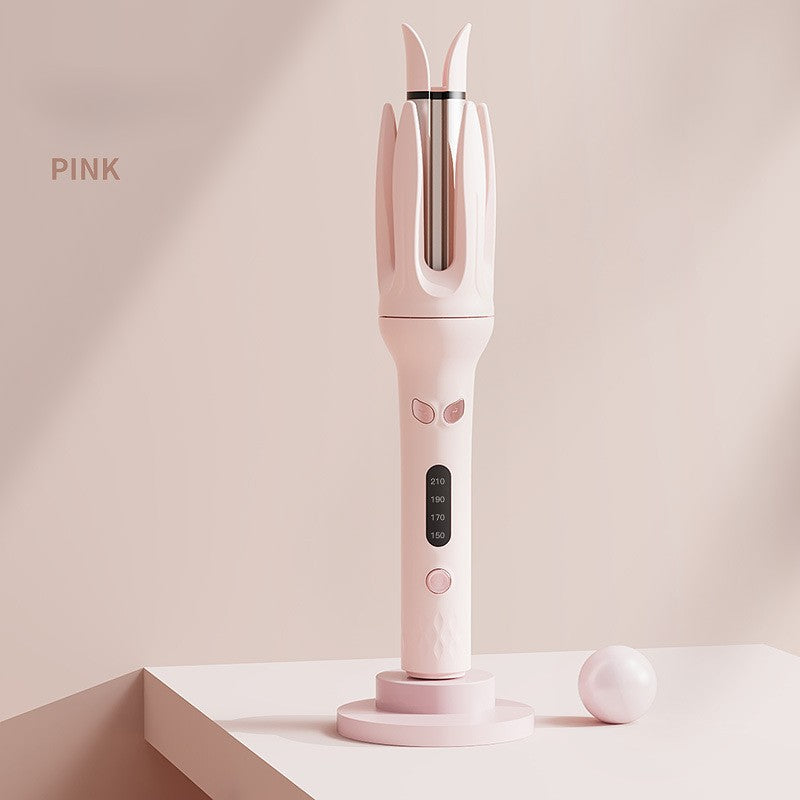 Automatic Hair Curler 28mm, 4 Temperature Settings, Rotating Curling Iron for Long Hair, Anti-Scald, 59.06-98.43inch Cord, 110V/220V, US Plug, with No Battery Required for Wet/Dry Use