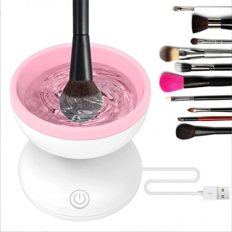 Electric Makeup Brush Cleaner, Automatic Cosmetic Brush Cleaning Device, Quick-Drying, USB Charged, Suitable for Liquid, Cream & Gel Cosmetics, Electric Makeup Brush Dryer, ≤36V Operating Voltage, No Battery Required