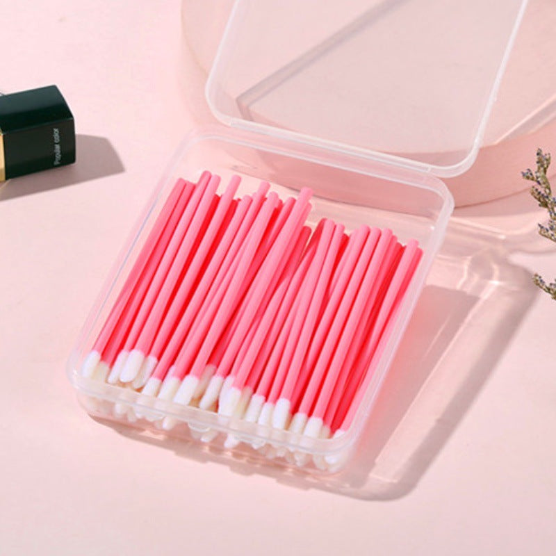 50pc Multi-Use Beauty Wand Set - Hygienic Unscented Lip & Eye Brushes For All Skin Types, Travel-Friendly