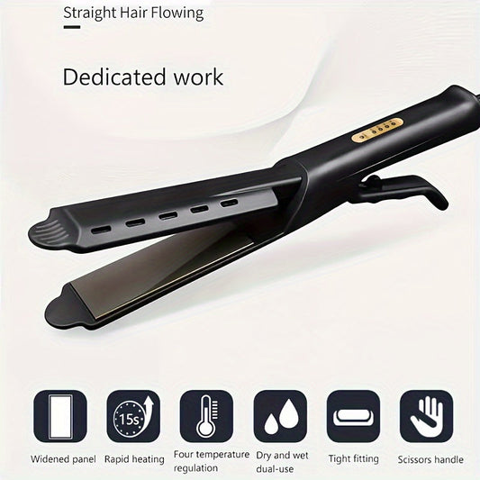 Professional Hair Straightener, 4-speed Temperature Adjustment, Flat Iron Straightener Curler Dual Purpose, Gifts For Women, Mother's Day Gift